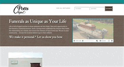 Desktop Screenshot of pottsfuneralhome.com